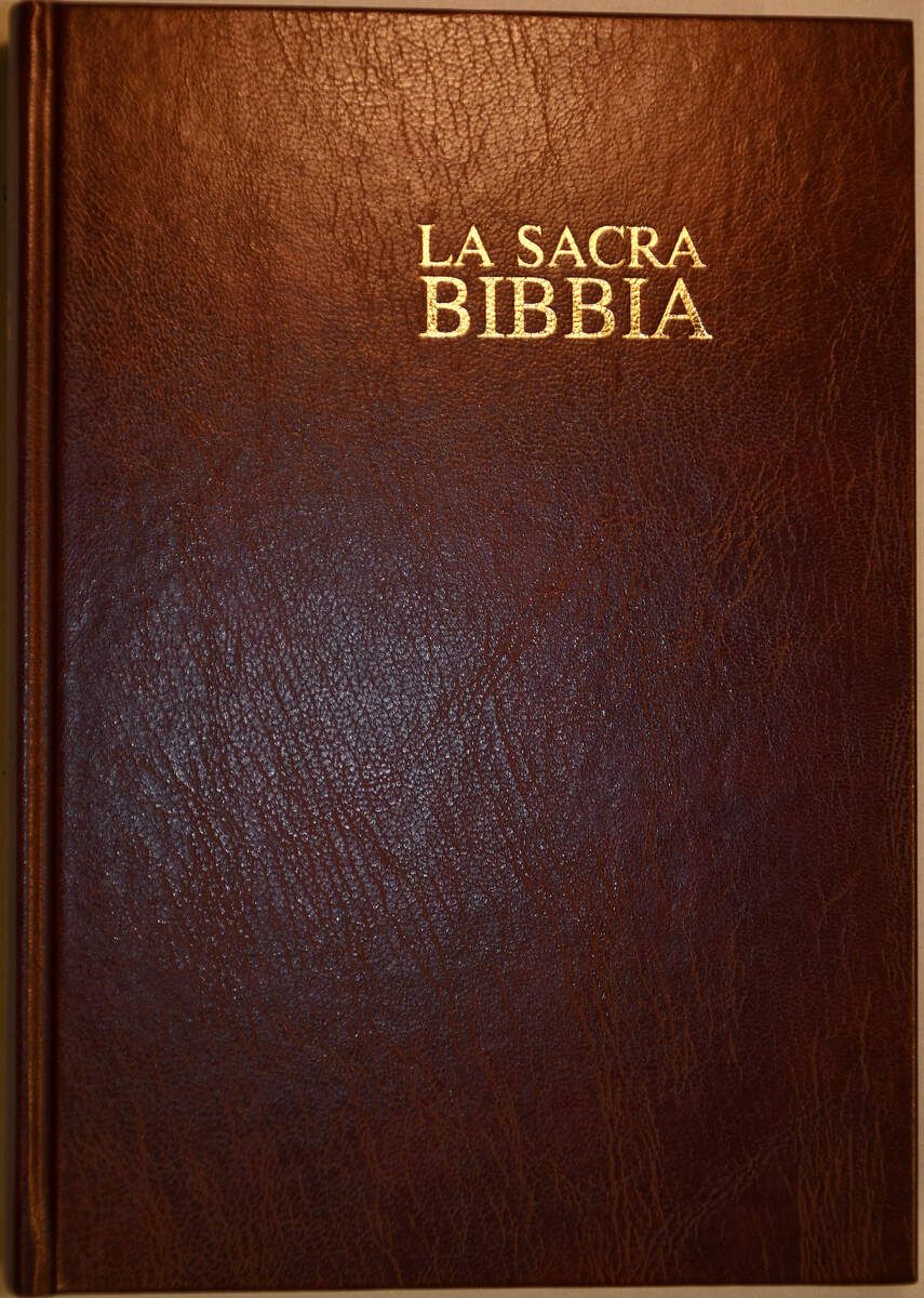 La Bibbia Nuova Riveduta : copertina rigida bordeaux